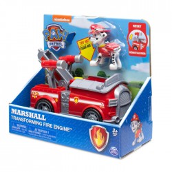 PAW PATROL Playset MARSHALL 's Vehicle TRANSFORMING FIRE ENGINE Original SPIN MASTER Basic