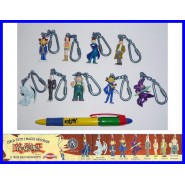 Rare COMPLETE SET 9 Mini Figures YU-GI-OH Keyring Keychain Original Giochi Dolci Preziosi