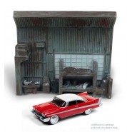 CHRISTINE Diorama DARNELL'S GARAGE and Model Car Scale 1/64 Original  Johnny Lightning Release 1