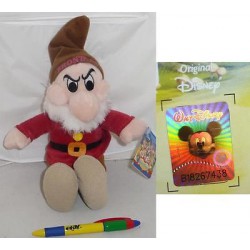 Plush 35cm DWARF Gnome from SNOW WHITE Italian Name ORIGINAL Disney