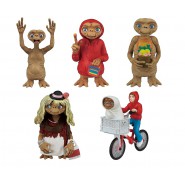 COMPLETE SET 5 Mini Figures 6cm (2,5 inches) E.T. Extra-Terrestrial Original Official