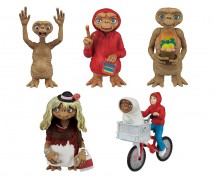 COMPLETE SET 5 Mini Figures 6cm (2,5 inches) E.T. Extra-Terrestrial Original Official