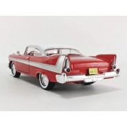 CHRISTINE DieCast Model Car 19cm PLYMOUTH 1958 FURY Red White Clear Glass Scale 1/24 ORIGINAL Greenlight 