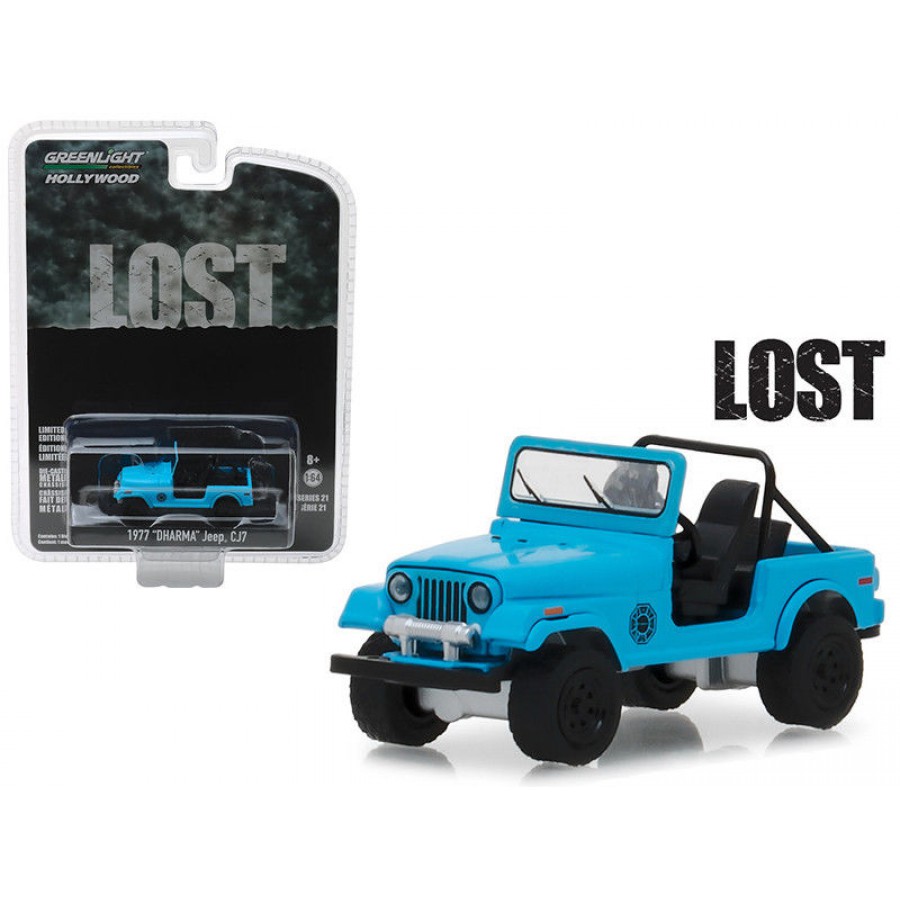 Greenlight 1:64 Hollywood Series 21 1977 Dharma Jeep CJ7 LOST CHASE