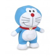 Plush DORAEMON Smiling with closed mouth 37cm Original Play By Play Cartoon Nobita