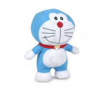 Plush DORAEMON Smiling with closed mouth 37cm Original Play By Play Cartoon Nobita