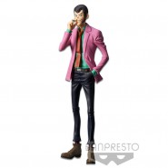Figure Statue LUPIN with CIGARETTE Pink Jacket 26cm Serie MASTER STARS PIECE IV 4 Part 5 Original Lupin III Third BANPRESTO