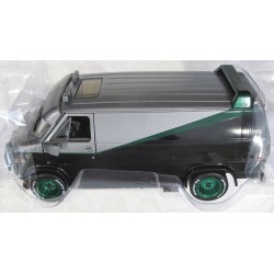 A-TEAM DieCast Model Car CHASE Version Green Wheels 12cm Van GMC VANDURA 1983 Scale 1/43 ORIGINAL Greenlight 