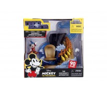 TOPOLINO Figura 5cm DIORAMA Apprendista Stregone FANTASIA Mickey Mouse METALLO Originale JADA NANO SCENE Metalfigs DISNEY