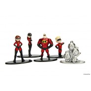 INCREDIBLES 2 Set 5 Mini Figures METAL 4cm Elastigirl Dash Metal Jack Jack Violet Original JADA NANO Metalfigs DISNEY Pixar