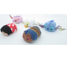 COMPLETE SET 5 Mini Peluche LILO and STITCH 8cm Tsum Tsum ORIGINAL Disney Angel Duck Dr. Jumbo