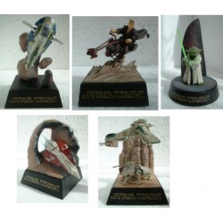 Ultra Rare SET 5 Figures Diorama STAR WARS Tomy Trading SERIE Part 3