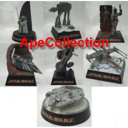 Rarissimo SET 7 Figure Diorama STAR WARS Tomy Trading Figures BEST COLLECTION