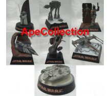 Rarissimo SET 7 Figure Diorama STAR WARS Tomy Trading Figures BEST COLLECTION