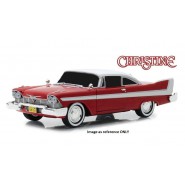 CHRISTINE DieCast Model Car 19cm PLYMOUTH 1958 FURY Red White Dark Glass Evil 1/24 ORIGINAL Greenlight 