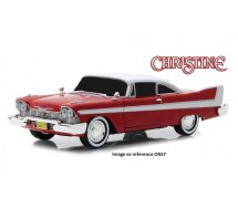 CHRISTINE DieCast Model Car 19cm PLYMOUTH 1958 FURY Red White Dark Glass Evil 1/24 ORIGINAL Greenlight 