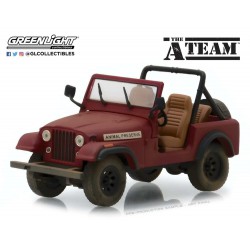 Model 1981 JEEP CJ-7 From TV-Series A-Team Animal Preserve Scale 1/43 DieCast Greenlight