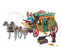 Playset STAGE COACH WESTERN With Burglar And Treasure Playmobil 70013