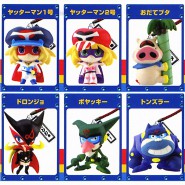 Set 6 Figures YATTAMAN Danglers  JANET KANCHAN Yujin JAPAN Gashapon 