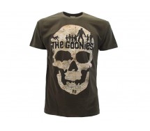 THE GOONIES T-Shirt Jersey Dark Grey Skull One-Eyed Willy UFFICIALE