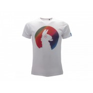 FORTNITE T-Shirt Jersey White With famous Animal LLama Multicolor OFFICIAL Original Videogame Epic Games