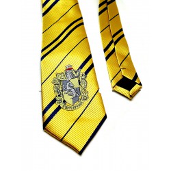 CRAVATTA Adulto Casa TASSOROSSO Con Stemma Originale 140cm Harry Potter Sabor HUFFLEPUFF