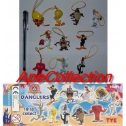 RARO Set 10 FIGURE - CIONDOLI Danglers LOONEY TUNES Tomy Giappone GOSSAMER FOGHORN