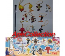 RARO Set 10 FIGURE - CIONDOLI Danglers LOONEY TUNES Tomy Giappone GOSSAMER FOGHORN