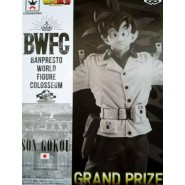 DRAGON BALL Figura Statua GOKU Son Gokou 18cm GRAND PRIZE Versione BIANCO E NERA BWFC BUDOKAI 2 Vol. 4 Banpresto Dragonball