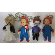 RARA CHUCKY Bambola Assassina SET 4 FIGURE Tiffany Glen Versione SEGRETA Collezione 5cm Gashapon Portachiavi TOMY Japan