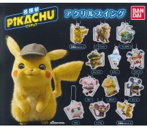 POKEMON DETECTIVE PIKACHU Set 12 KEYCHAIN Collection 5cm Arcanine Bulbasaur TOMY Japan