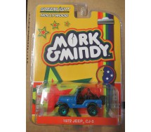 Modellino Auto JEEP CJ-5 1972 da MORK E MINDY Versione SPECIALE RUOTE VERDI Chase 1/64 Greenlight