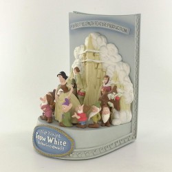 RARE Resin Diorama SNOW WHITE AND THE SEVEN DFWARFES Poster 3D Showcase Collection MASTER REPLICAS