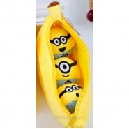 BANANA With Inside 3 MINIONS PLUSH 10cm