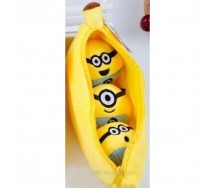 BANANA With Inside 3 MINIONS PLUSH 10cm