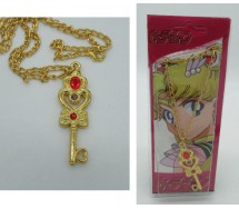 Sailor Moon PORTACHIAVI LACCETTO con CHIAVE DEL TEMPO Versione BLISTER ROSSO