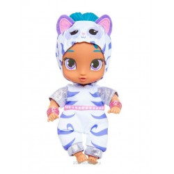 Bambola di SHINE Capelli Blu Vestita da Tigre Shimmer and Shine 17cm Originale NICKELODEON Ufficiale JAKKS Pacific