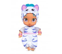 Bambola di SHINE Capelli Blu Vestita da Tigre Shimmer and Shine 17cm Originale NICKELODEON Ufficiale JAKKS Pacific