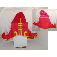 Cappello Peluche LULU SACERDOTESSA Rosso League Of Legends LOL Giappone COSPLAY Nuovo