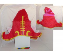 Cappello Peluche LULU SACERDOTESSA Rosso League Of Legends LOL Giappone COSPLAY Nuovo