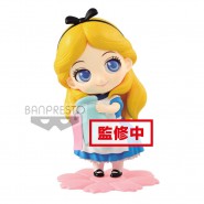 Figure Statue 10cm ALICE In Wonderland SWEETINY BLUE Dress With Bottle  Banpresto DISNEY NORMAL Version A