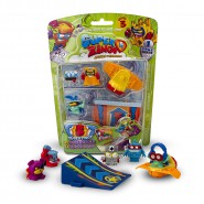 SUPERZINGS SERIE 3 Special Blister SLIDER with 5 FIGURES 1 Slider 1 Ramp  ORIGINAL Super Zings