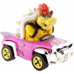 Die Cast Modellino KART di BOWSER Badwagon da SUPER MARIO KART Scala 1:64 5cm Hot Wheels