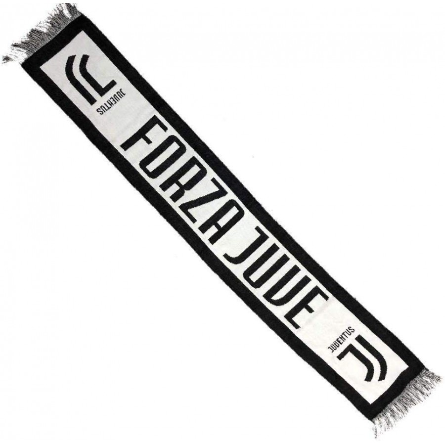 JUVIR|#JUVENTUS FC Sciarpa Rigata Sciarpa Righe Strette Unisex – Adulto L Bianconero