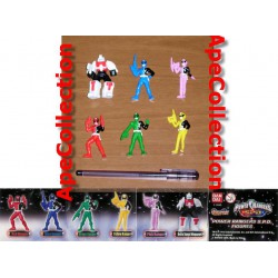 SET 6 Figures POWER RANGERS S.P.D. Mini 6cm Bandai SUPER SENTAI Gashapon