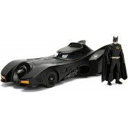 BATMAN Modellino KIT MONTAGGIO Die Cast Batmobile 1989 Scala 1:24 20cm con Figura BUILD N' COLLECT Jada Toys