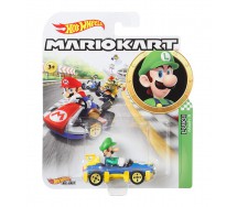 Die Cast Model LUIGI Mach 8 KART From SUPER MARIO Scale 1:64 5cm Hot Wheels