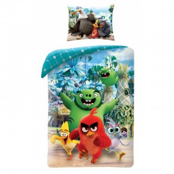 Bed Set Angry Birds Model Escape Red Pig With Beard Explore Duvet Cover 140x200 Cotton Original Apecollection