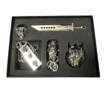 FINAL FANTASY VII Advent Children BOX PARURE Gioielli COLLANA ANELLO BRACCIALE