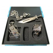 FINAL FANTASY VII Advent Children BOX PARURE Gioielli COLLANA ANELLO BRACCIALE